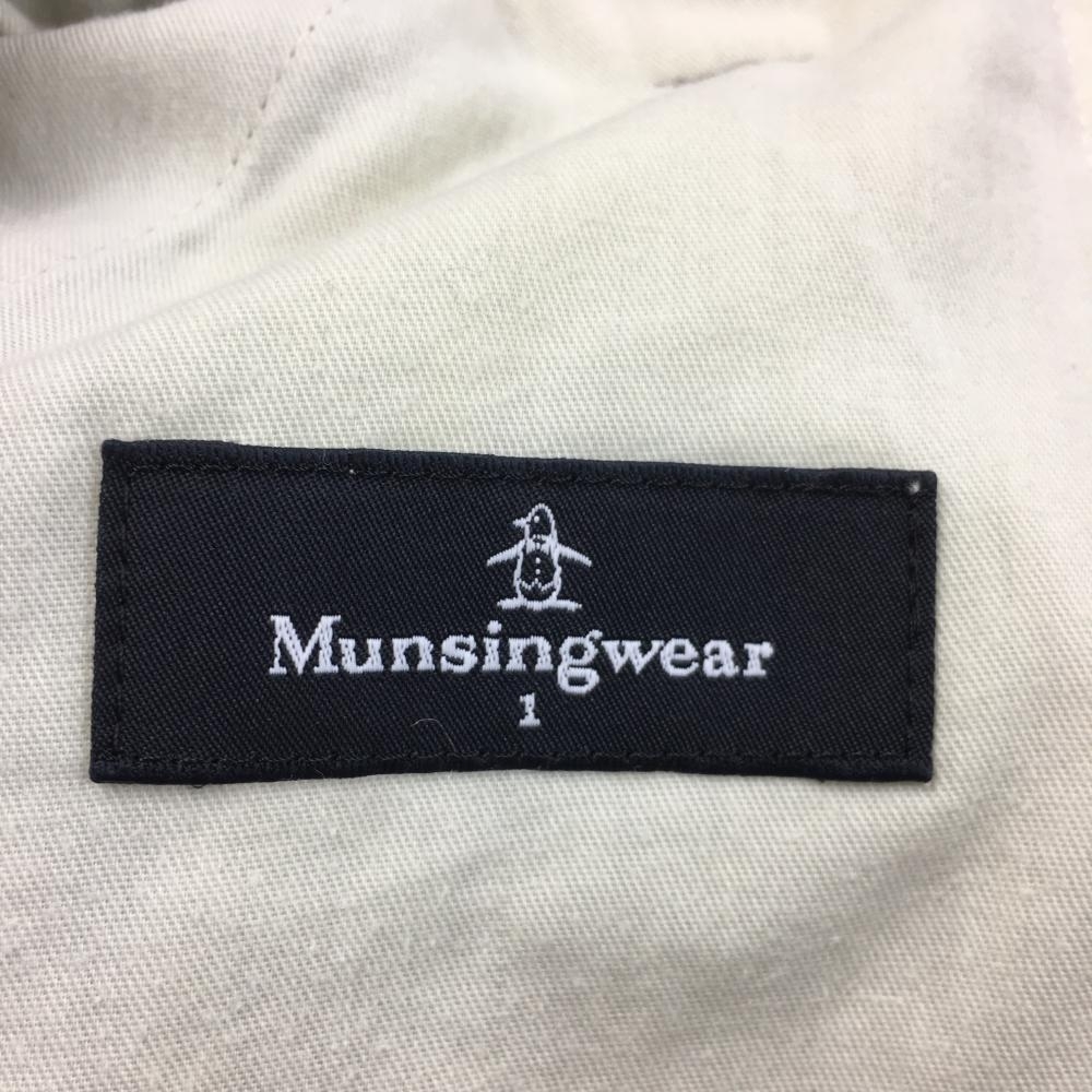 マンシングウェア パンツ ライトグレー×ピンク グレンチェック柄 5ポケット メンズ 1 ゴルフウェア Munsingwear_画像3