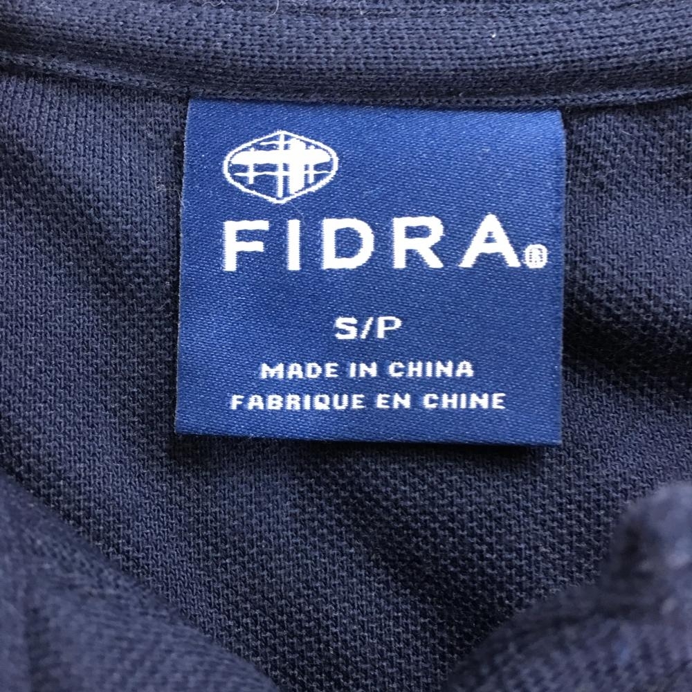 フィドラ 半袖ポロシャツ ネイビー ピンクライン レディース S/P ゴルフウェア FIDRA_画像4