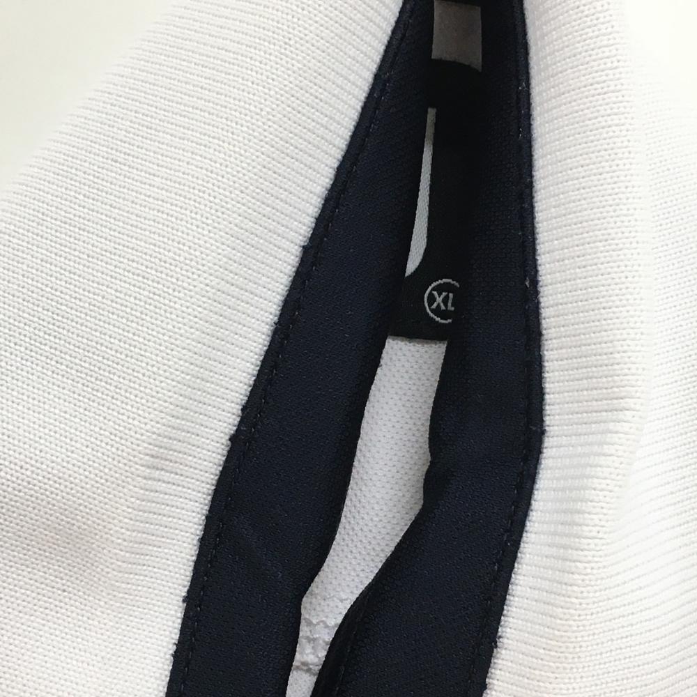 フットジョイ 半袖ポロシャツ 白×ピンク 背中切替 メンズ XL ゴルフウェア FootJoy_画像9