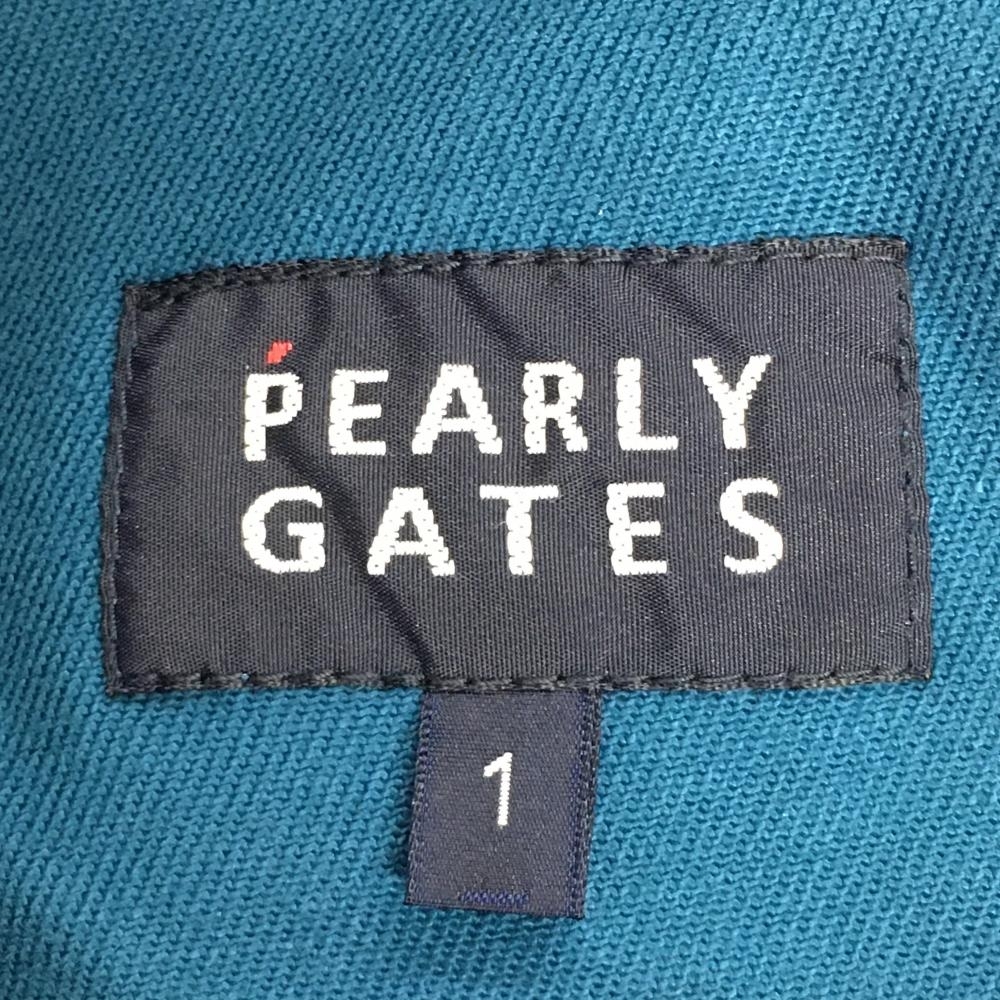 パーリーゲイツ スカート ブルーグリーン×ライトグレー ストレッチ 5ポケット レディース 1(M) ゴルフウェア PEARLY GATES_画像3