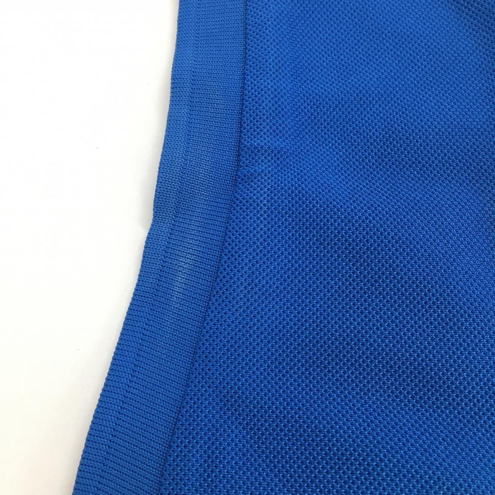 プーマ 半袖ポロシャツ ブルー×イエロー 前ボーダー メンズ M ゴルフウェア PUMA_画像7