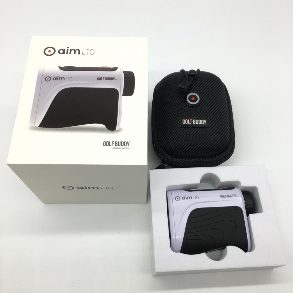 【美品】ゴルフバディー aim L10 レーザー距離計 白 通電確認済みゴルフ GOLFBUDDY_画像1