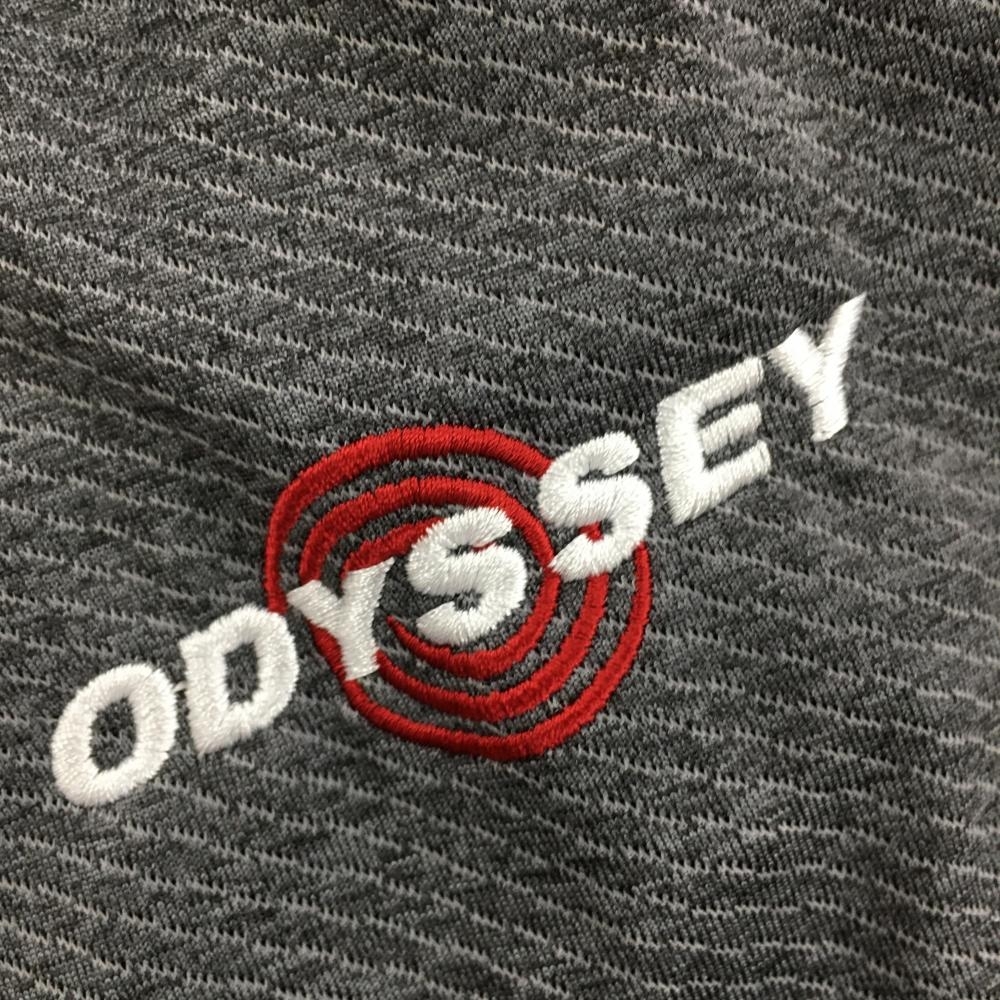 【超美品】キャロウェイ 半袖ポロシャツ グレー 織生地 メッシュ ODYSSEY OPTI-DRI メンズ XL ゴルフウェア Callaway_画像3