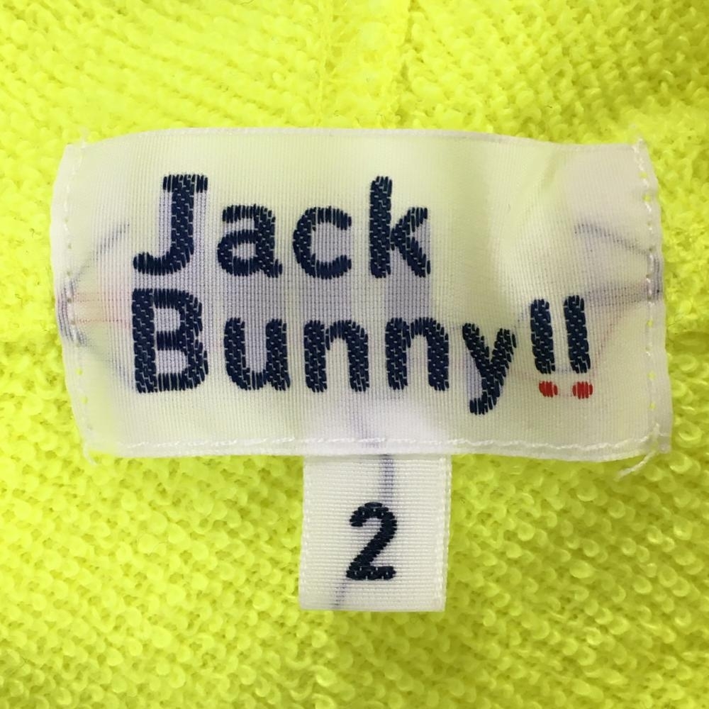ジャックバニー×ドラえもん ジップパーカー 蛍光イエロー スウェット 毛玉 レディース 2(L) ゴルフウェア Jack Bunny_画像5