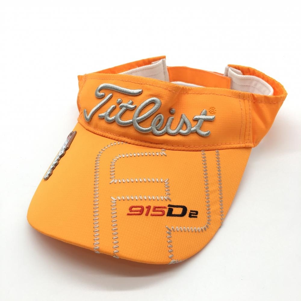 [Супер красивые товары] Titleist Sun Visoor Orange x Светло -серый логотип Foundo Shave Golf Wear Titleist