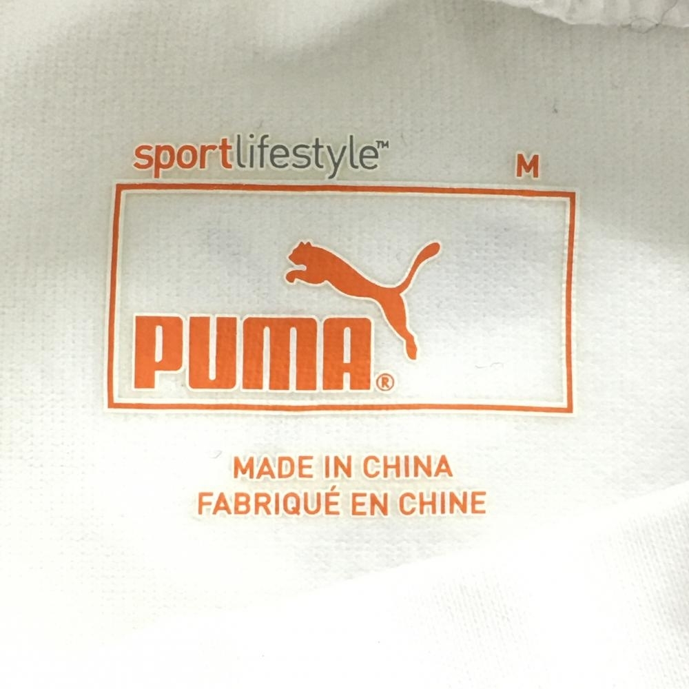 [ new goods ] Puma long sleeve high‐necked inner shirt white neck Logo .... reverse side the smallest nappy lady's M Golf wear PUMA