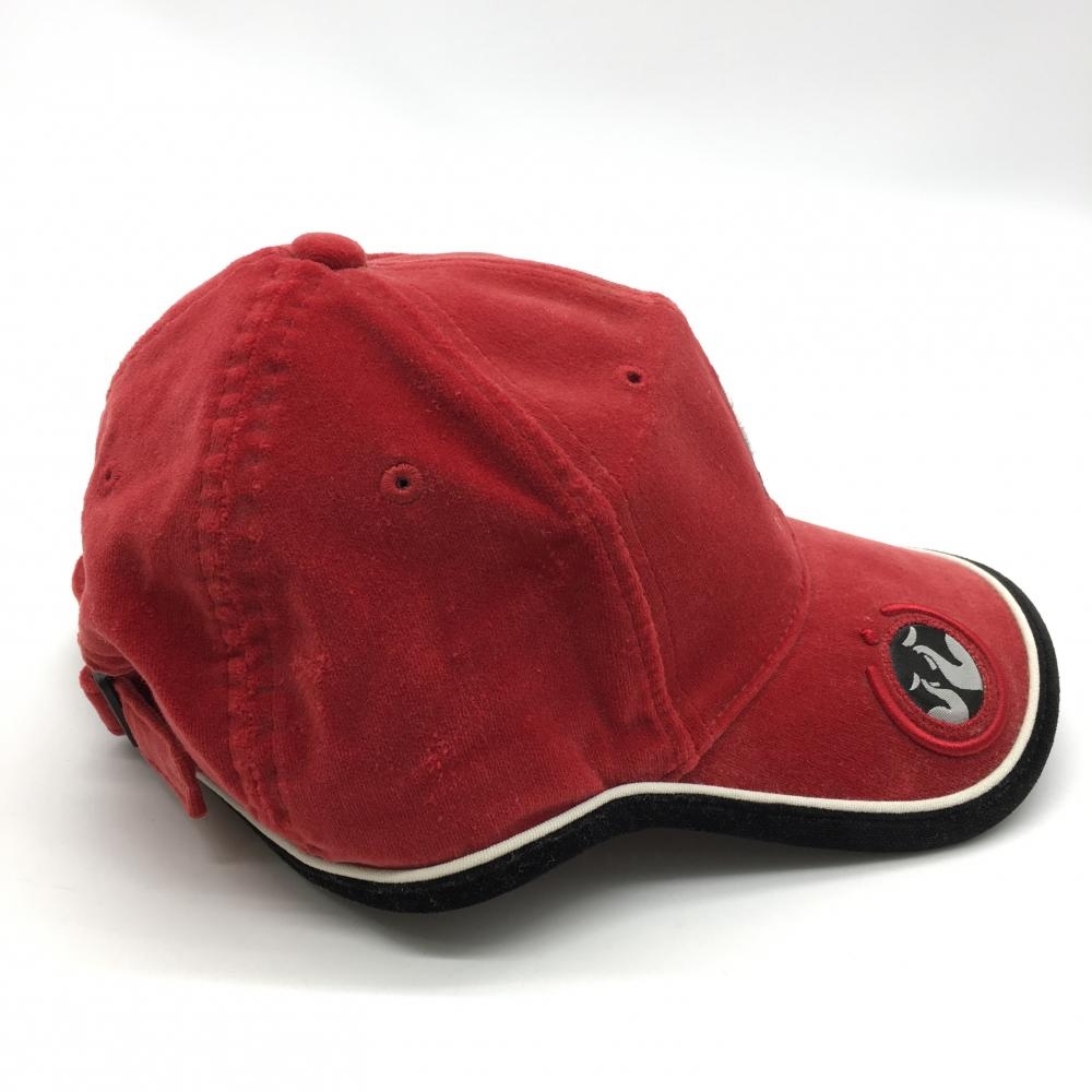  Le Coq cap red × black velour style cotton 100% FREE Golf wear le coq sportif