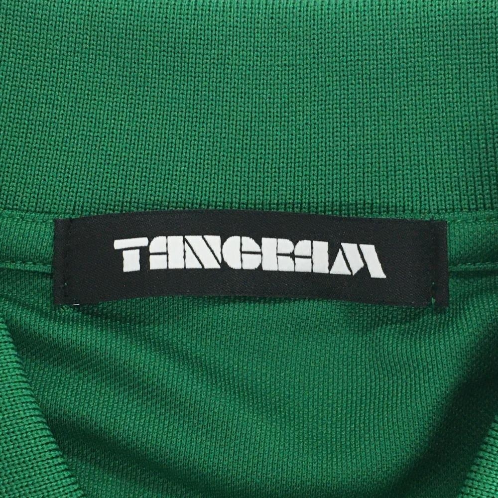 【超美品】タングラム 半袖ポロシャツ グリーン 背面プリント メンズ L ゴルフウェア TANGRAM_画像4