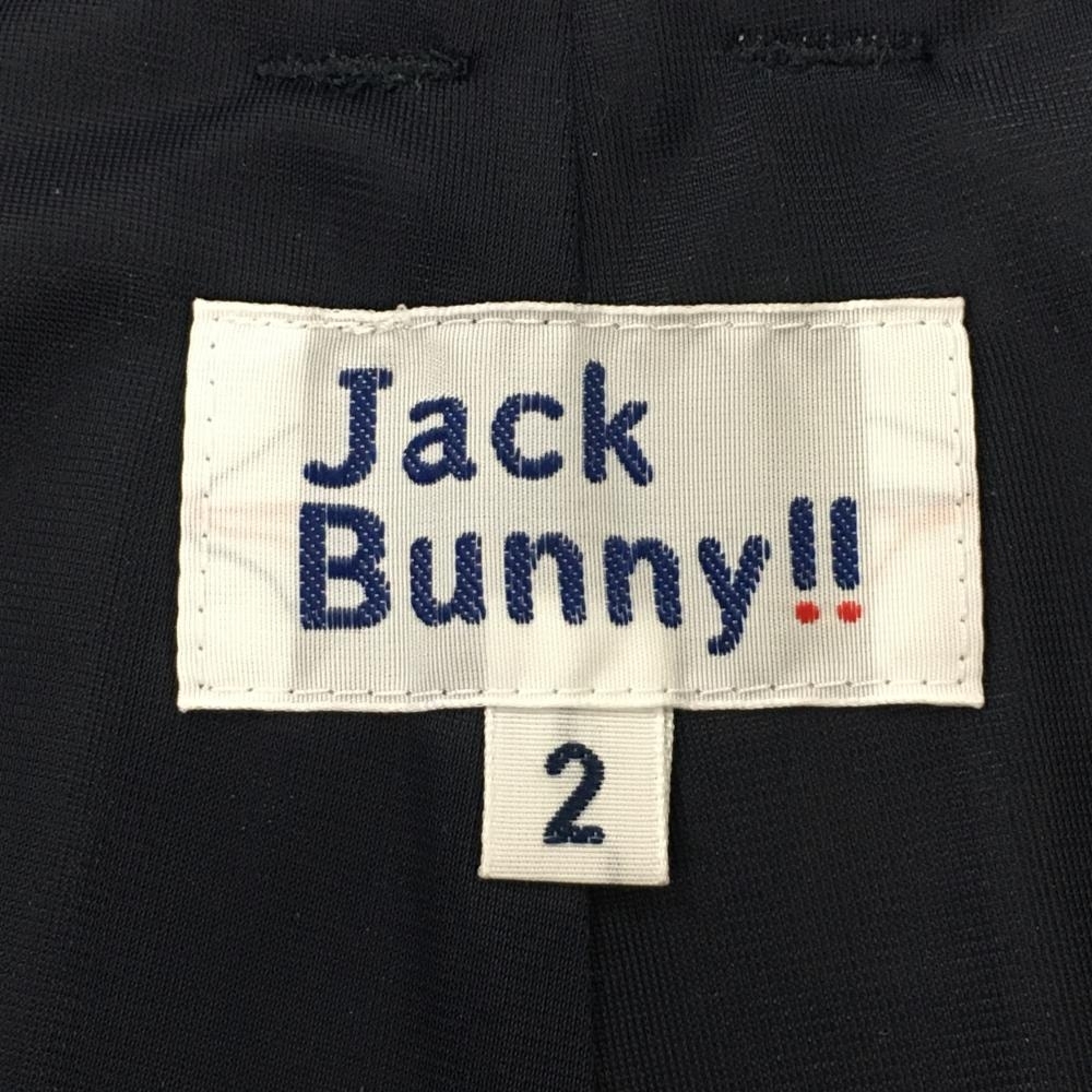 【超美品】ジャックバニー スカート ネイビー×マルチ 英字総柄 内側インナーパンツ レディース 2(L) ゴルフウェア Jack Bunny_画像6
