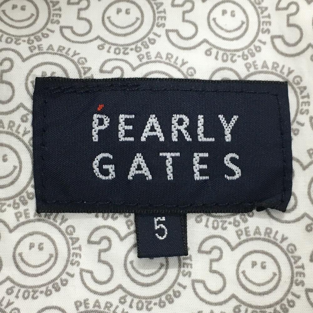 【超美品】パーリーゲイツ ハーフパンツ ブルー×白 ペンギン柄 内側30周年 メンズ 5(L) ゴルフウェア PEARLY GATES_画像6