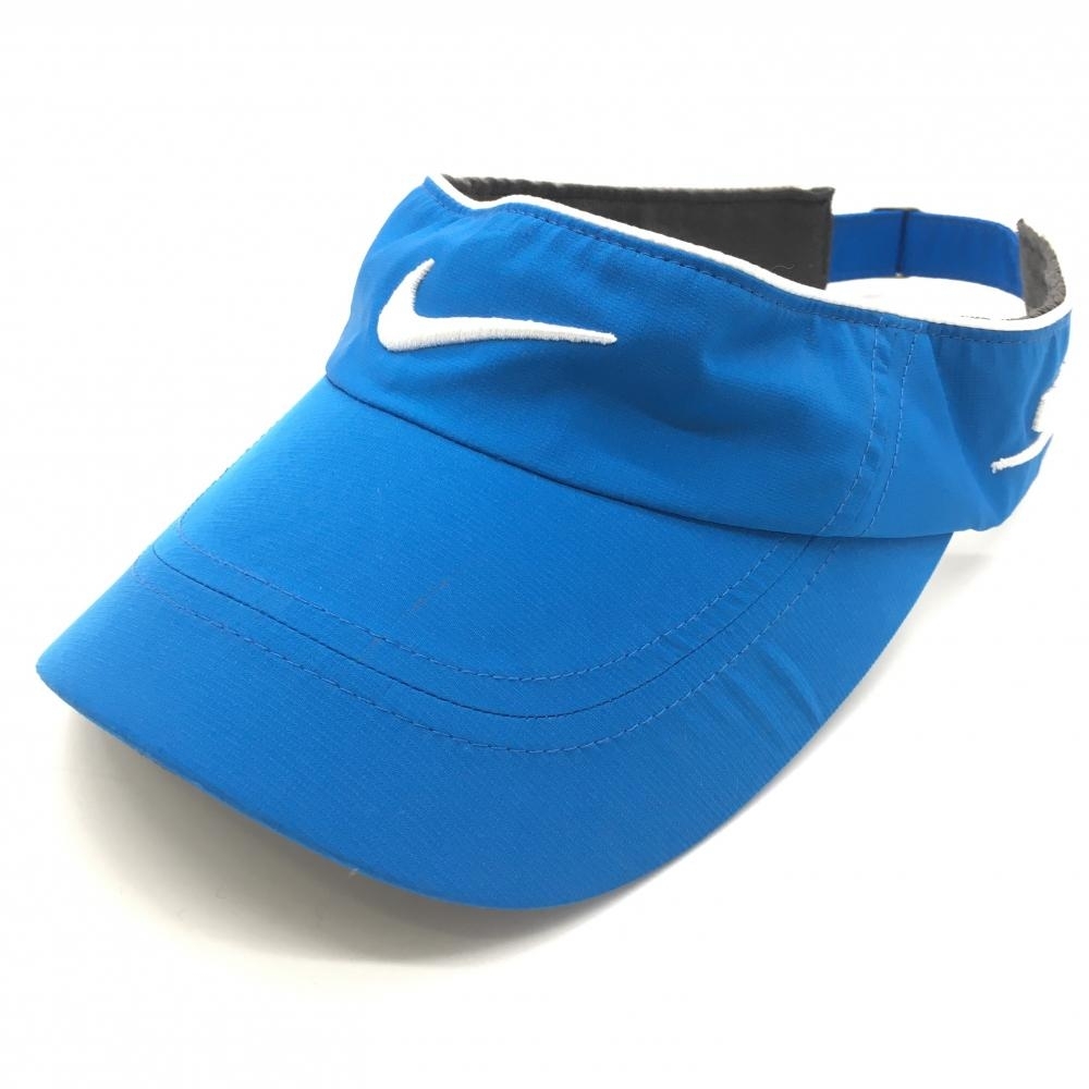  Nike козырек голубой × белый цельный Logo ....ONE SIZE Golf одежда NIKE