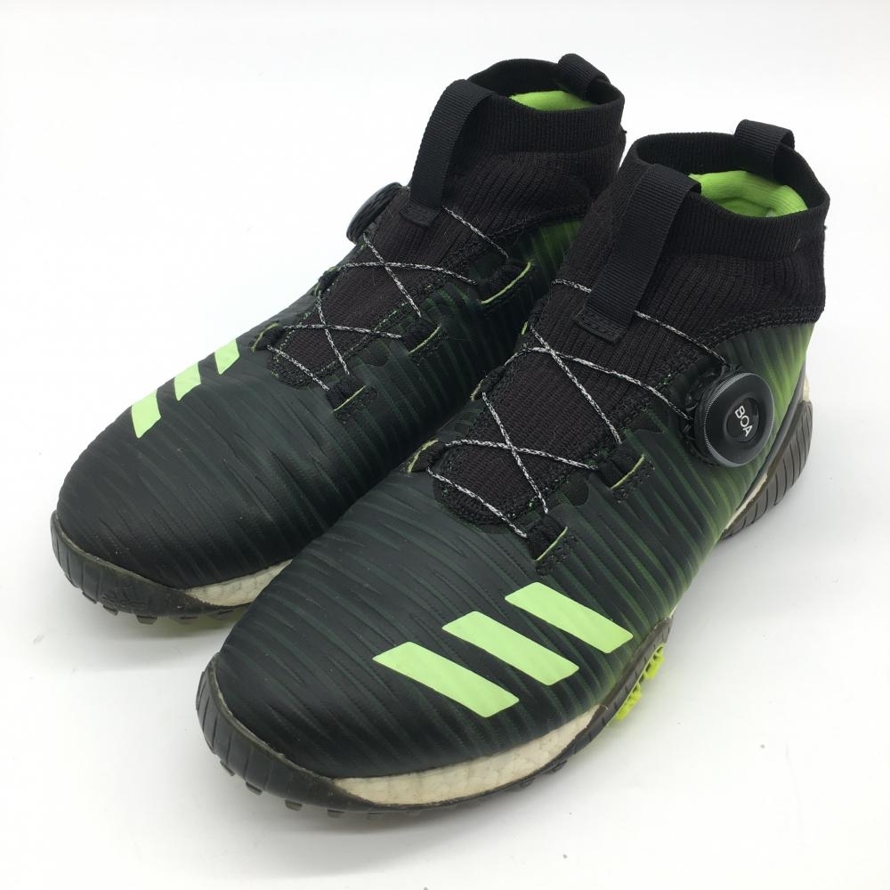 [ прекрасный товар ] Adidas туфли для гольфа чёрный × светло-зеленый код Chaos GZ7295 BOA шиповки отсутствует женский 23.5 Golf одежда adidas