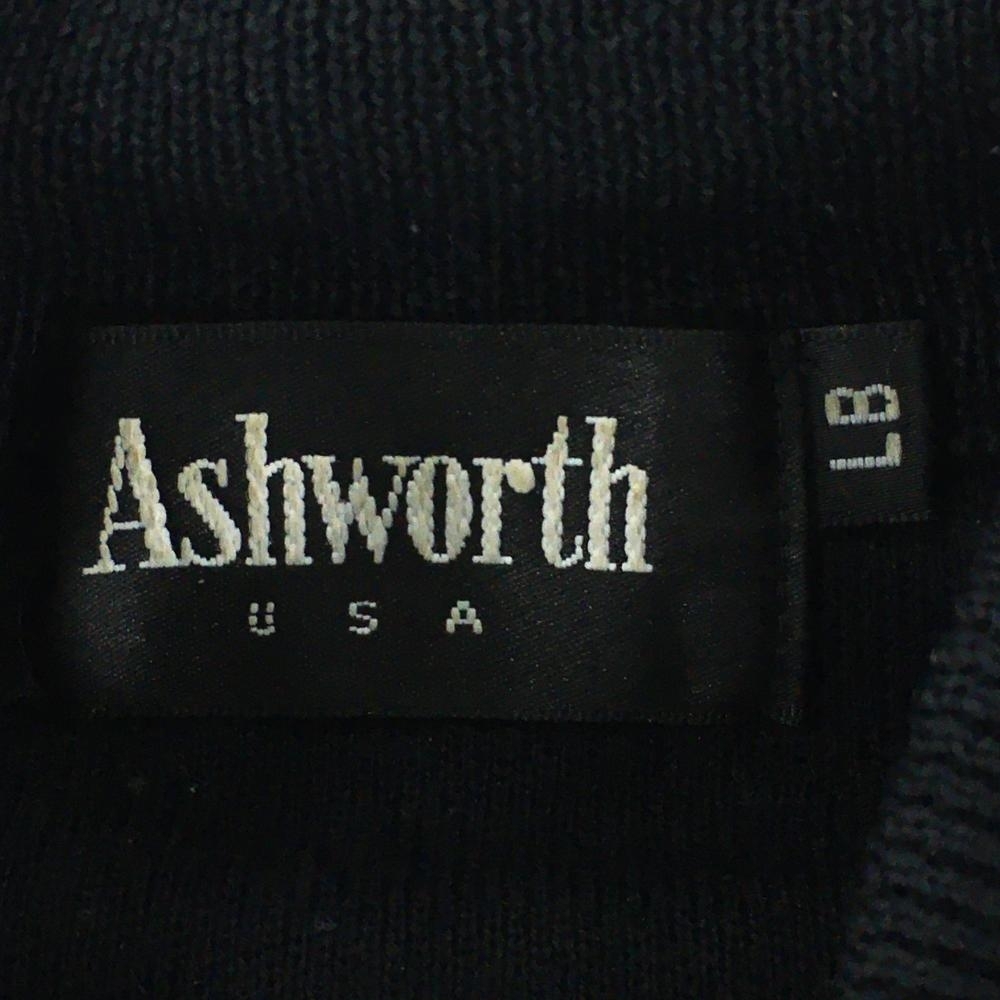 アシュワース ハイネックセーター 黒 ニット ウール100％ メンズ LB ゴルフウェア ASHWORTH_画像4