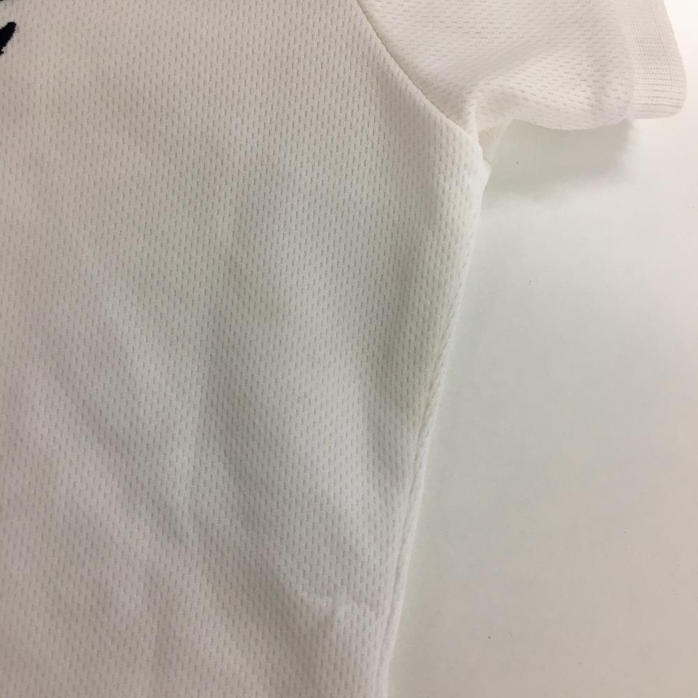 【美品】アドミラル 半袖ポロシャツ 白×ネイビー ロゴ刺しゅう レディース M ゴルフウェア Admiral_画像8