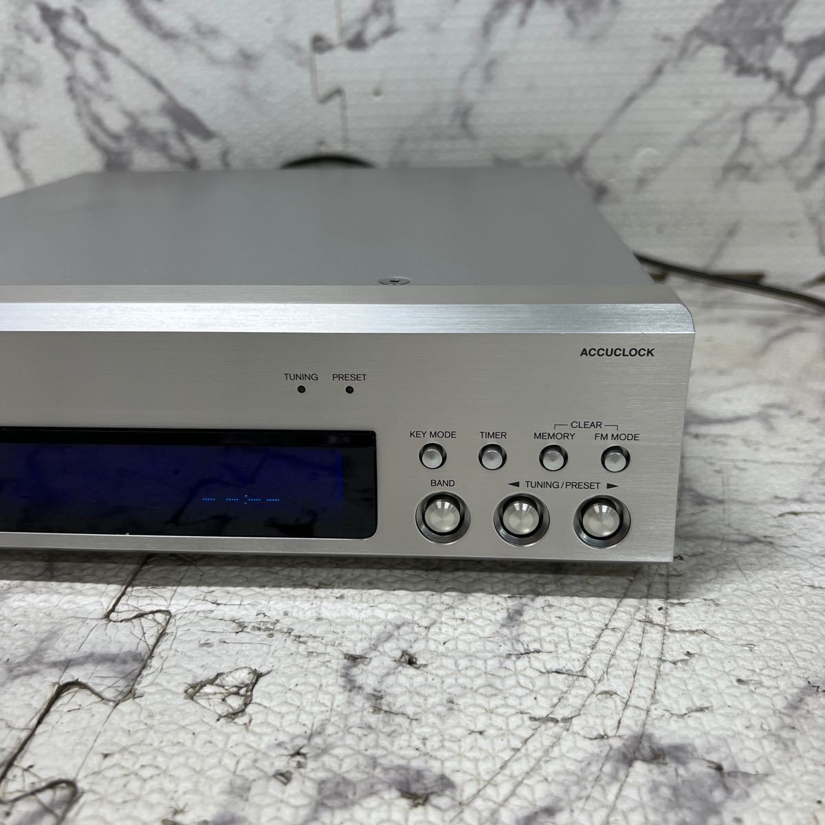 MYM-603 激安 ONKYO FM/AM TUNER T-433 チューナー 通電OK 中古現状品_画像3