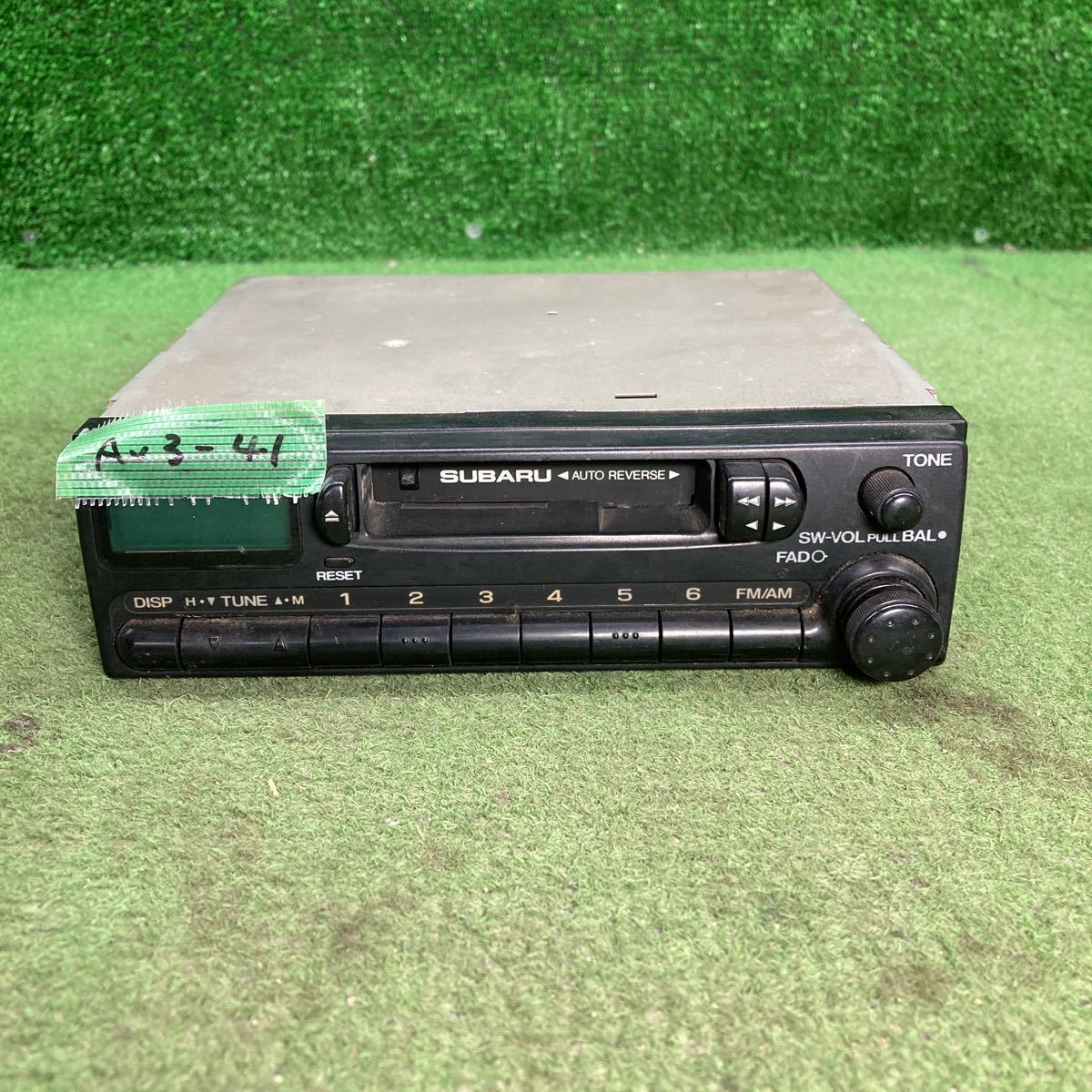 AV3-41 super-discount car stereo SUBARU 86201KC010 140295548A cassette tape deck electrification not yet verification Junk 