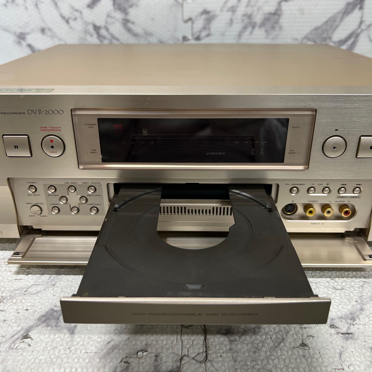 MYM-623 激安 Pioneer DVD RECORDER DVR-2000 パイオニア DVDレコーダー 通電OK 簡易動作確認済み 中古現状品_画像5