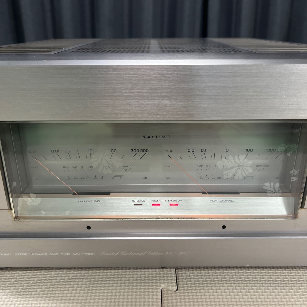 MYM-631 激安 YAMAHA NATURAL SOUND STEREO POWER AMPLIFIER MX-10000 ヤマハ パワーアンプ 創業100周年記念モデル 通電OK 中古現状品_画像3