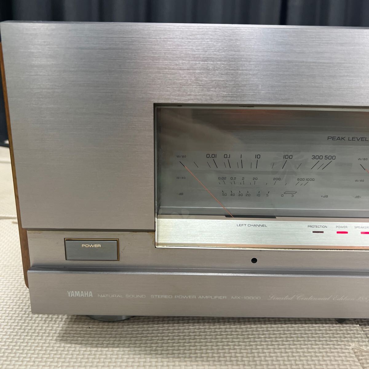 MYM-631 激安 YAMAHA NATURAL SOUND STEREO POWER AMPLIFIER MX-10000 ヤマハ パワーアンプ 創業100周年記念モデル 通電OK 中古現状品_画像2