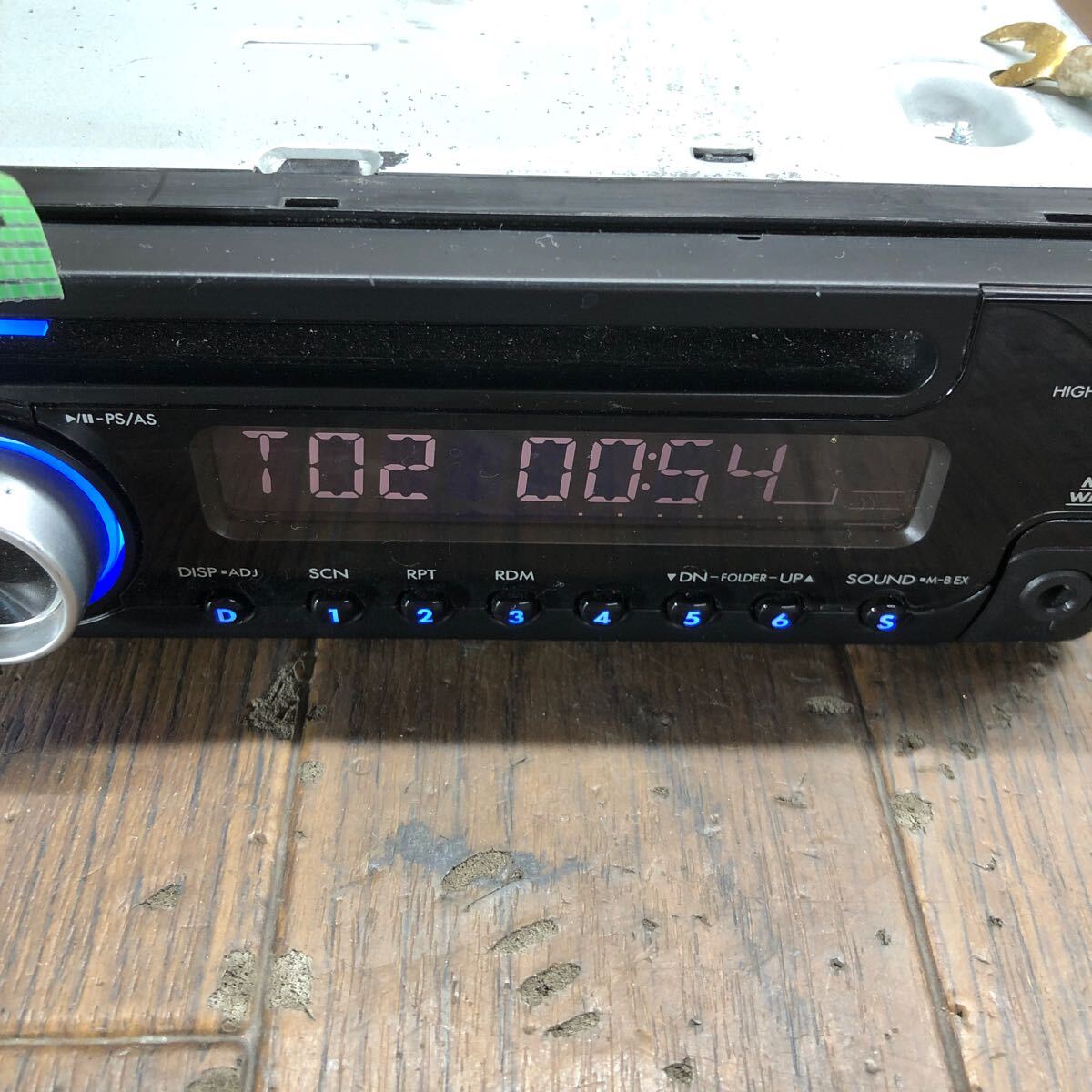 AV3-214 super-discount car stereo CD player clarion CZ109 PA-3273T 0015565 CD FM/AM AUX simple operation verification ending used present condition goods 