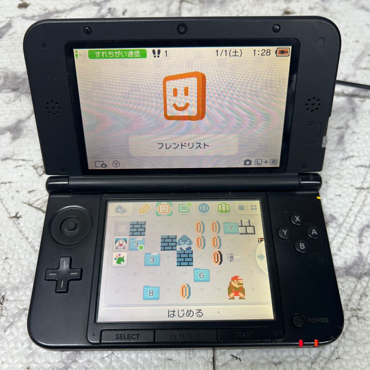 MYG-1344 激安 ゲー厶機 本体 Nintendo 3DS LL 起動OK ジャンク 同梱不可_画像2