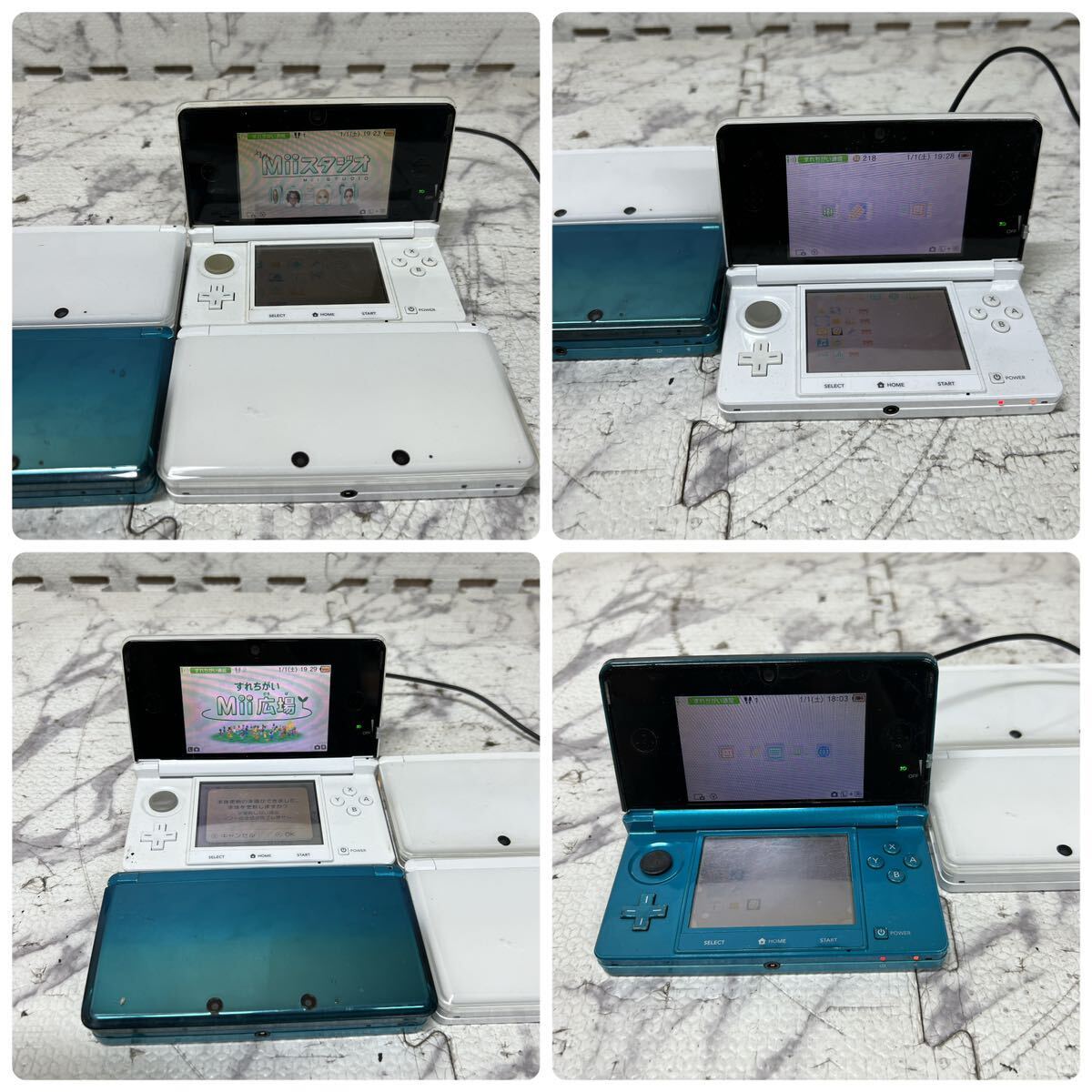 MYG-1365 激安 ゲー厶機 本体 Nintendo 3DS 通電、起動OK 15点 まとめ売り ジャンク 同梱不可_画像4