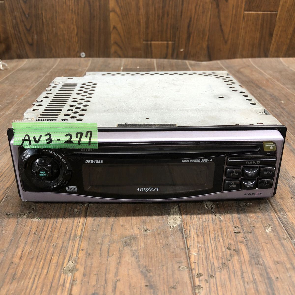 AV3-277 super-discount car stereo CD player ADDZEST DRB 4355 0002051 CD FM/AM electrification not yet verification Junk 