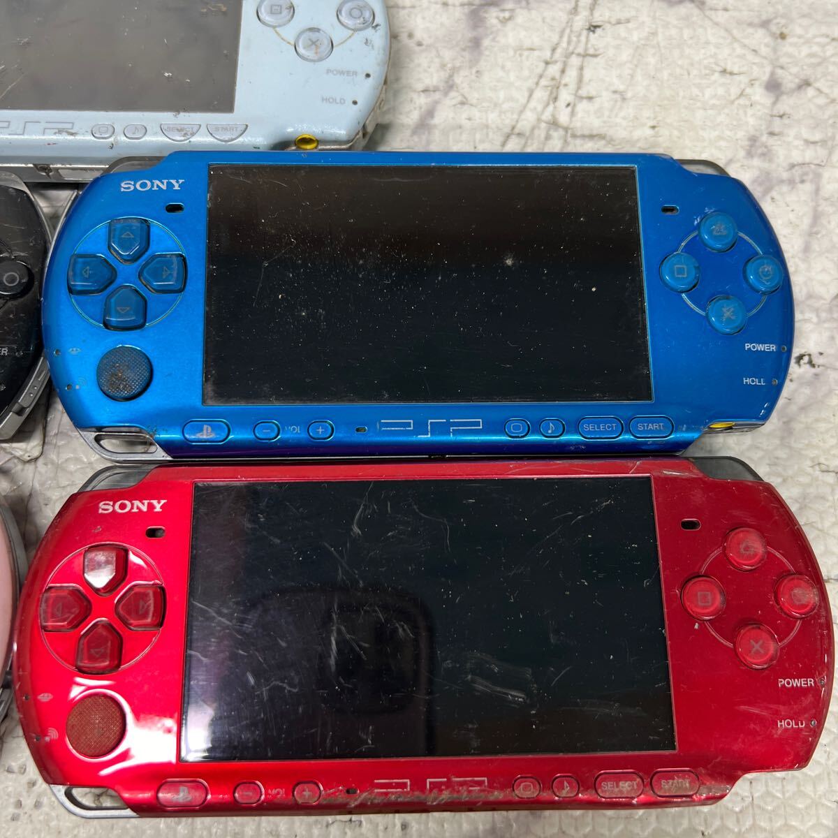 MYG-1446 激安 ゲー厶機 PSP 本体 SONY PSP-3000 PSP-2000 PSP-1000 動作未確認 7点 まとめ売り ジャンク 同梱不可_画像3