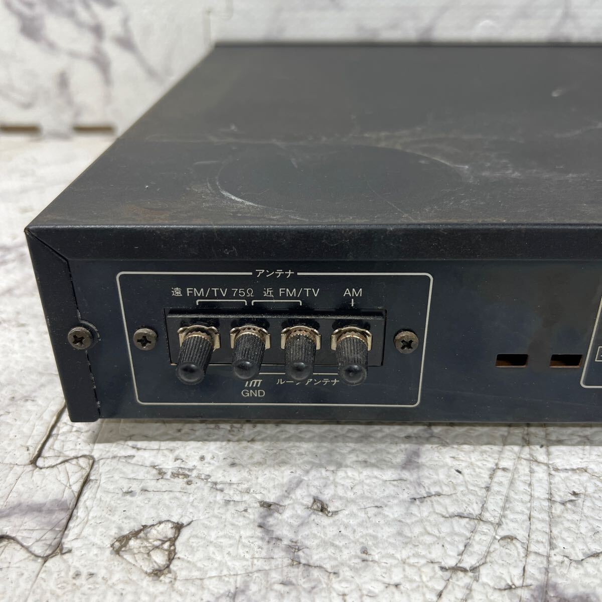 MYM4-14 super-discount KENWOOD FM/AM/TV STEREO SYNTHESIZER TUNER T-7E tuner electrification OK used present condition goods *3 times re-exhibition . liquidation 