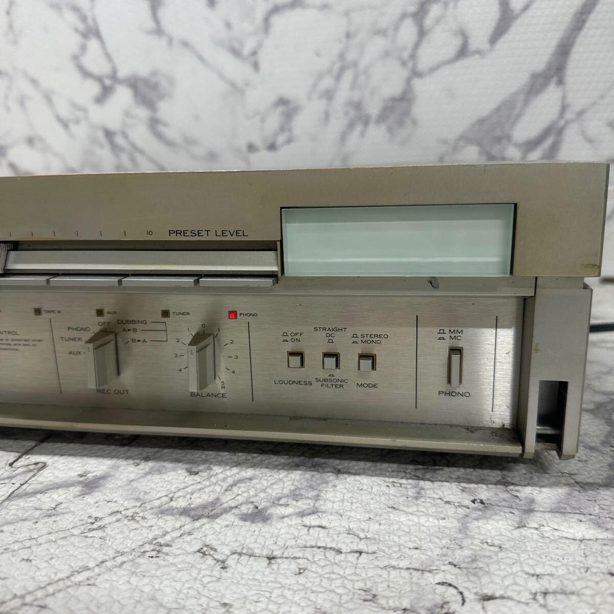 MYM4-83 激安 TRIO INTEGRATED AMPLIFIER KA-800 アンプ 通電OK 中古現状品 ※3回再出品で処分の画像3