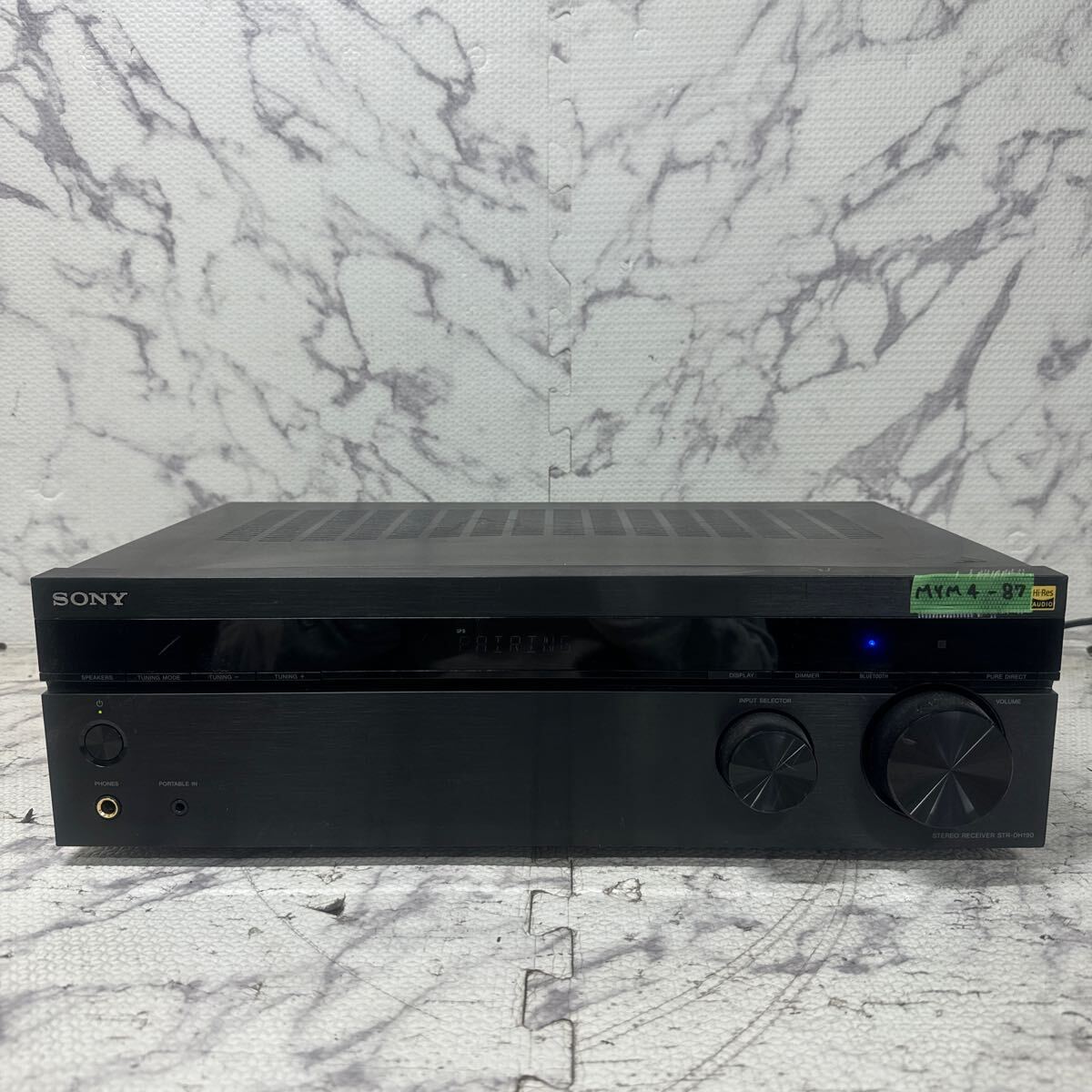 MYM4-87 激安 SONY STEREO RECEIVER STR-DH190 レシーバー 通電OK 中古現状品 ※3回再出品で処分_画像1