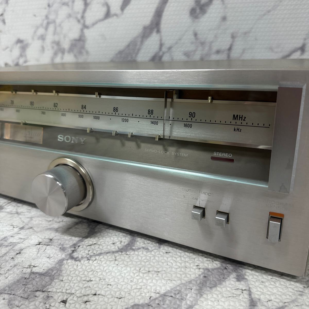 MYM4-94 激安 SONY FM-AM PROGRAM TUNER ST-313 チューナー 通電OK 中古現状品 ※3回再出品で処分の画像3