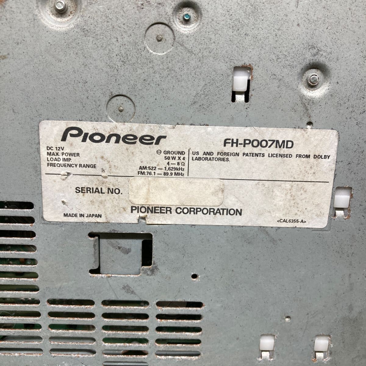 AV3-573 супер-скидка машина стерео CARROZZERIA PIONEER FH-P007MD CD FM корпус только простой рабочее состояние подтверждено б/у текущее состояние товар 