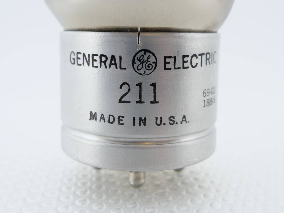 【極美品】General Electric ゼネラル エレクトリック GL-211 VT-4C 導通確認済み 真空管 軍用品 米国産 送信管 大型_画像3