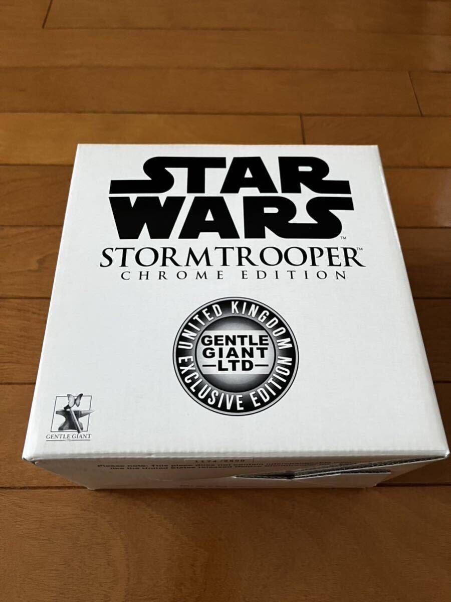 未開封品 ジェントルジャイアント スターウォーズ イギリス限定版 ストームトルーパー クロームエディションの画像1