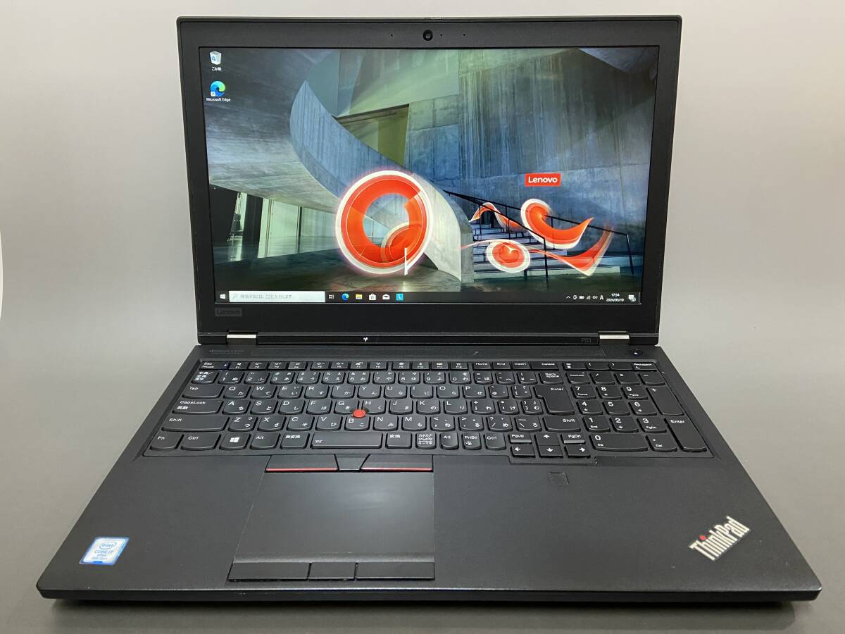 ThinkPad P53 i7-9850H/メモリ32GB/SSD256GB/Quadro T2000/15.6型液晶_画像1