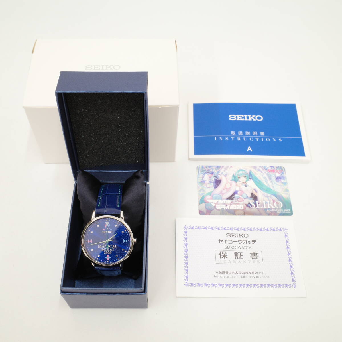 【未使用】SEIKO セイコー 7N01-HDEC マジカルミライ 2020 Winter Festival セイコーコラボウォッチ 初音ミク シリアル入り 300本限定_画像7