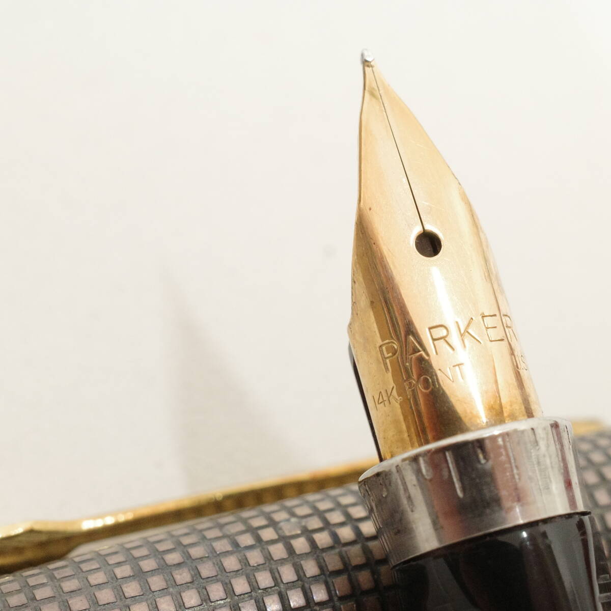 PARKER パーカー 万年筆 STERLING スターリングシルバー ペン先 14K 文具_画像3