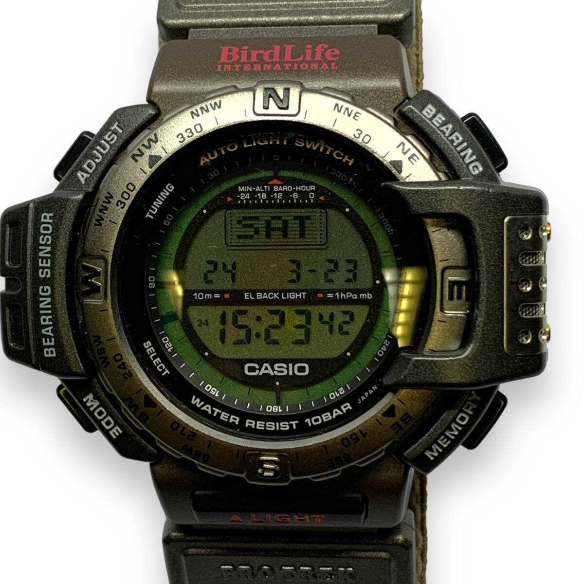 ■稼働品・美品・希少　CASIO カシオ PRO TREK プロトレック PRT-40 BirdLife バードライフ　デジタル　新品電池交換済_画像1