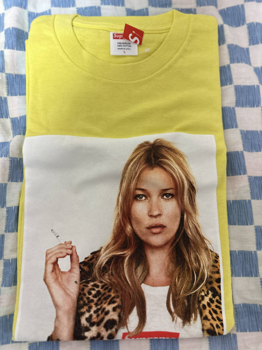 SUPREME Kate Moss Tee シュプリーム ケイトモス フォトTシャツ　イエロー　Ｌ