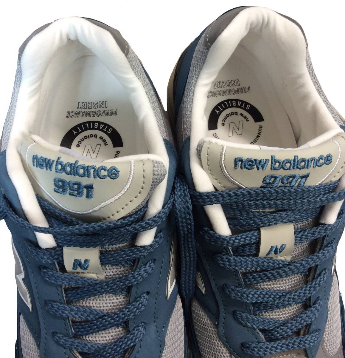 未使用 NEW BALANCE ニューバランス M991BSG スニーカー ENGLAND製 ブルー メンズ 27cm _画像4