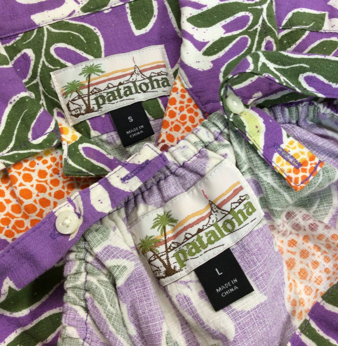 PATAGONIA パタゴニア PATALOHA パタロハ セットアップ ハワイアンシャツ アロハシャツ キャミソールワンピース キッズ レディースS/L (ma)_画像7