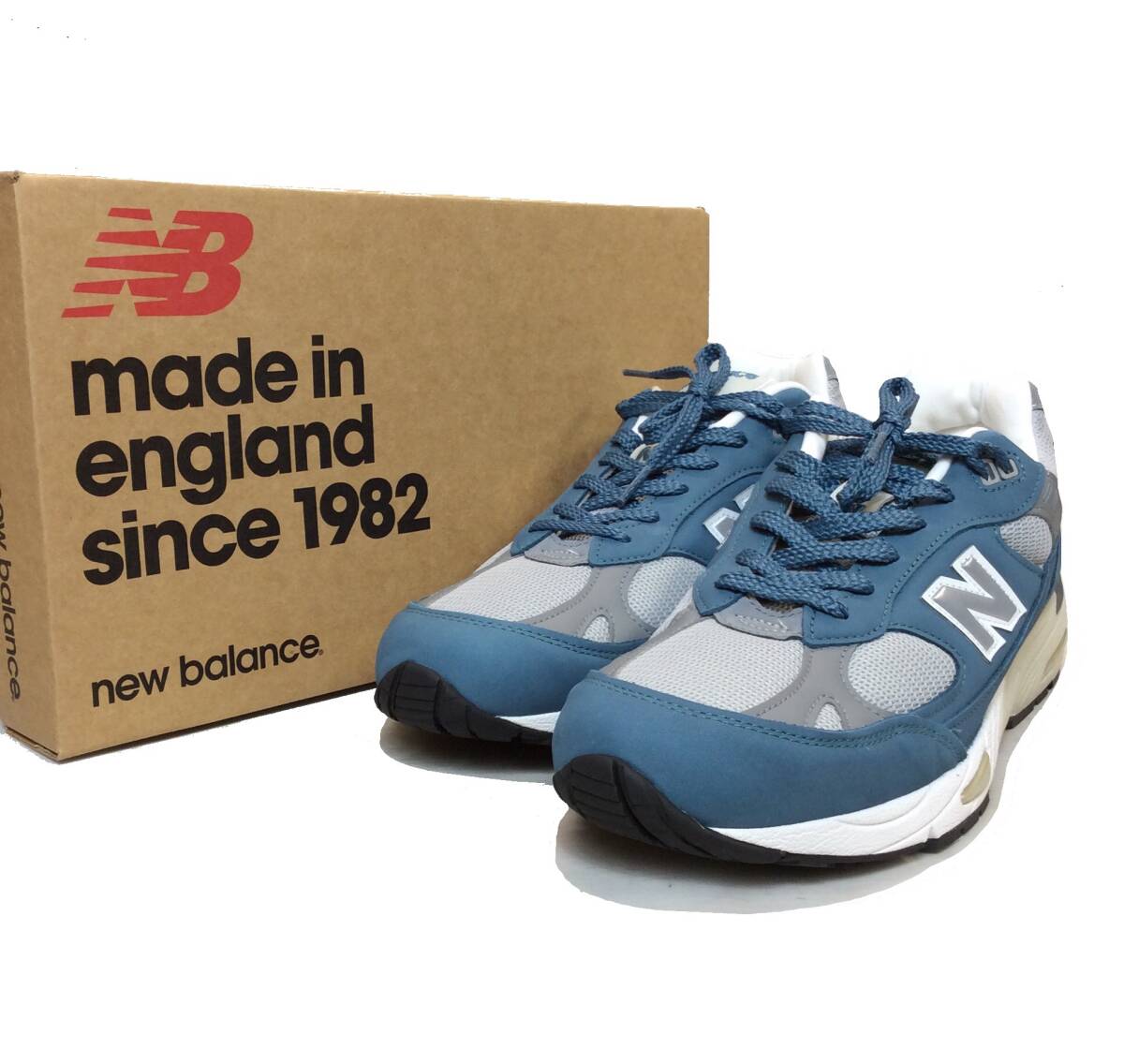 未使用 NEW BALANCE ニューバランス M991BSG スニーカー ENGLAND製 ブルー メンズ 27cm