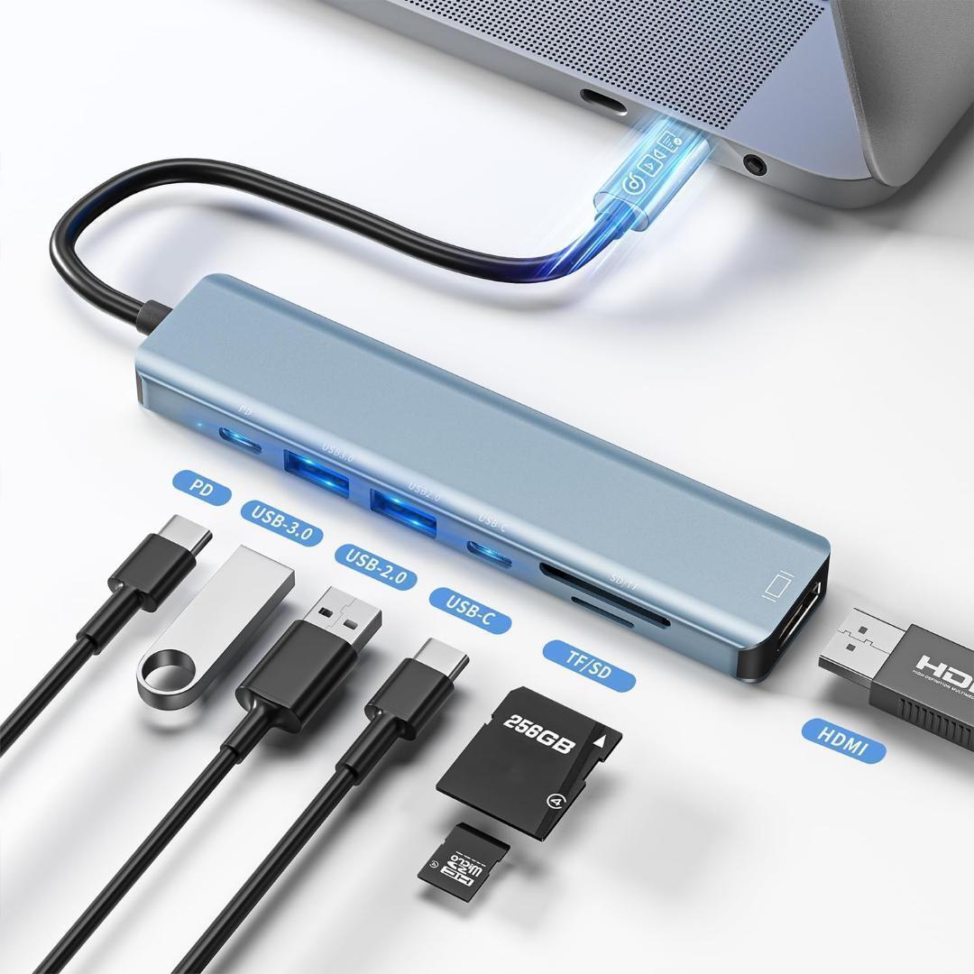  anonymity delivery!USB C hub USB-C hub 7-in-1 multiport sudden speed PD charge 