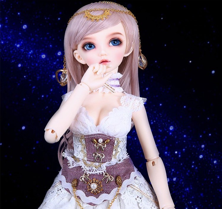 ドルフィー 妖精 女神 人形 着せ替え カスタムドール クロエ BJD 全セットA face up_画像5