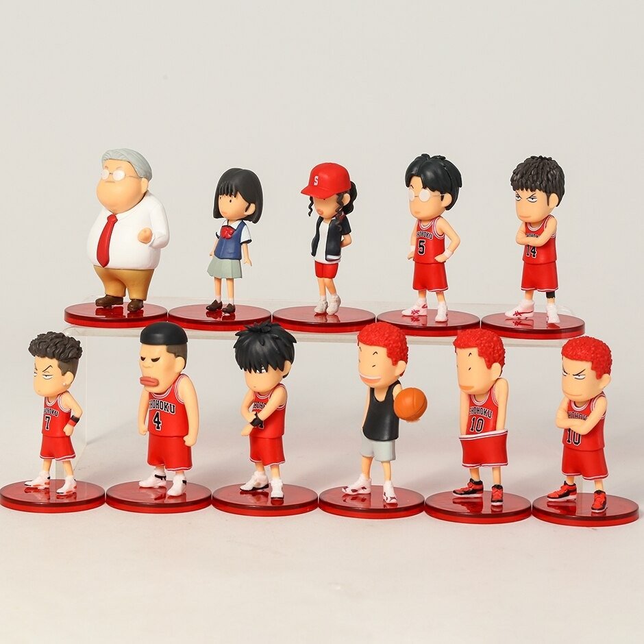 【送料無料】SLAM DUNK スラムダンク 11体セット 約6.5-7.5cm PVC 映画 THE FIRST フィギュア_画像2