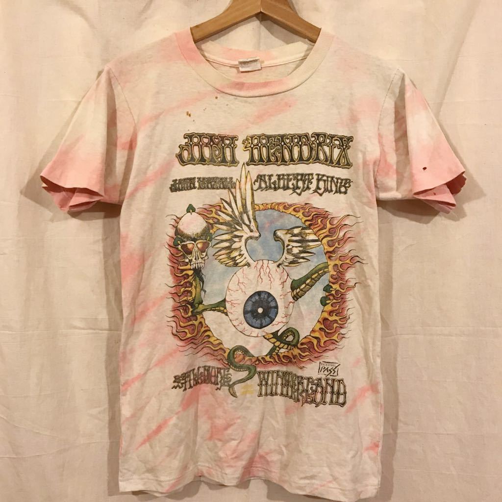 カナダ製 ビンテージ JIMI HENDRIX フライングアイボール Tシャツ タイダイ ジミ・ヘンドリックス/リックグリフィン