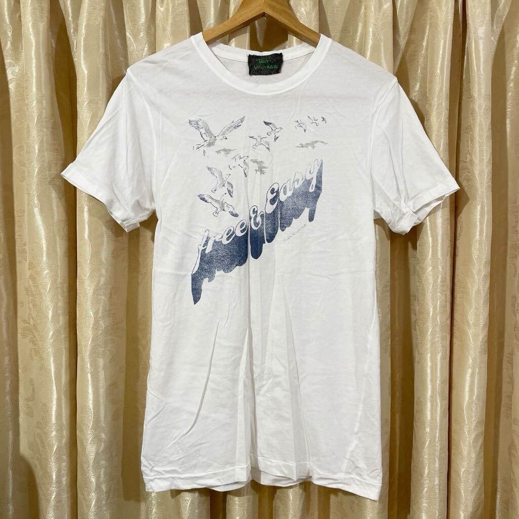 R.H.vintage ロンハーマン ヴィンテージ free&easy 半袖Tシャツ USA製 サイズS ホワイト_画像1