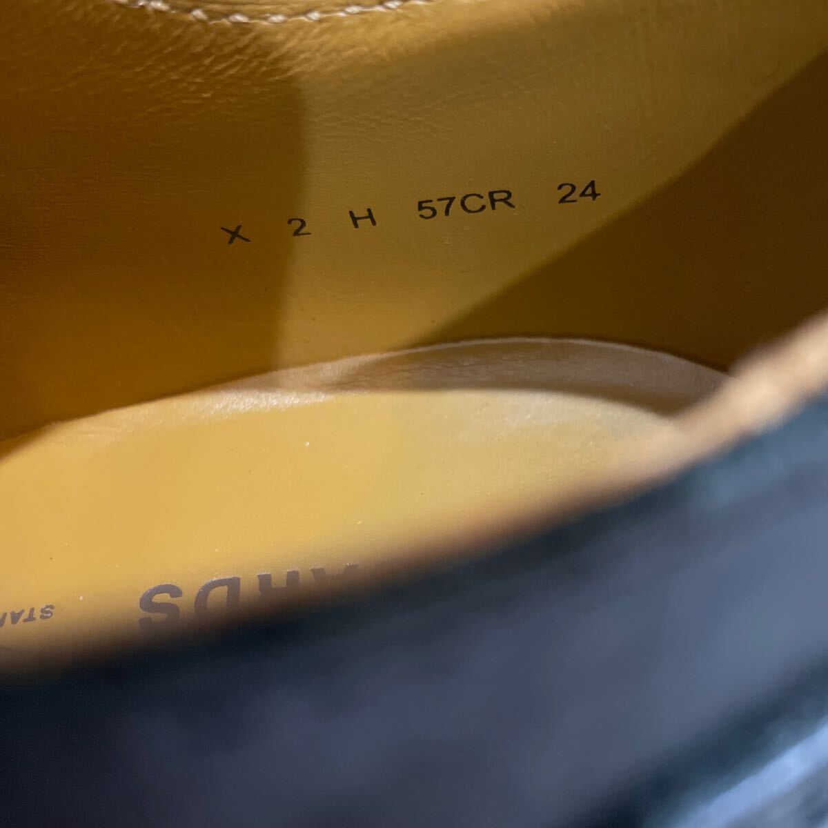 REGAL STANDARDS リーガル スタンダード キャップトゥ シューズ サイズ24.0cm ブラック メンズ&レディースOK 革靴 57CR ビブラムソール