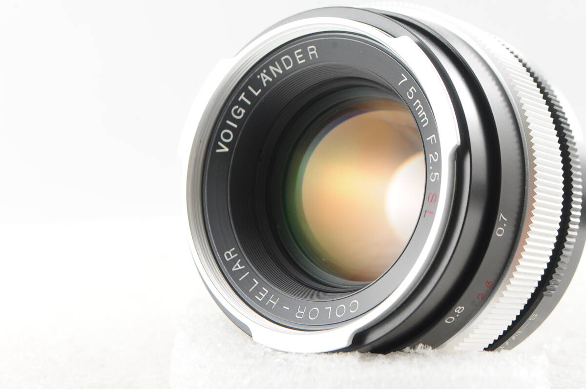 ■超美品■ VOIGTLANDER フォクトレンダー COLOR-HELIAR 75mm F2.5 SL ★ 超美品の極めて美しい外観！完動品！細かく動作確認済！★#1181_画像5